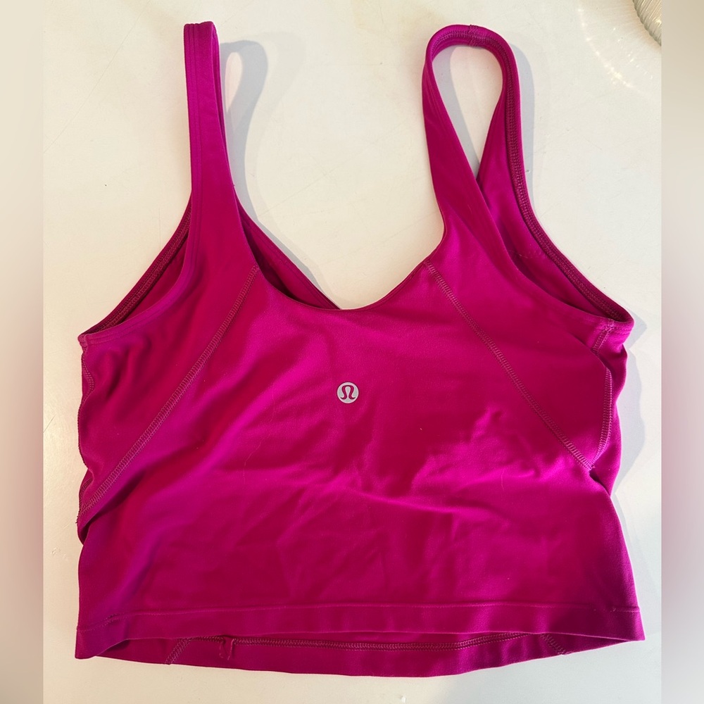Lululemon Hot Pink Work Out Top - Size: 6 - Picture 2 of 2
